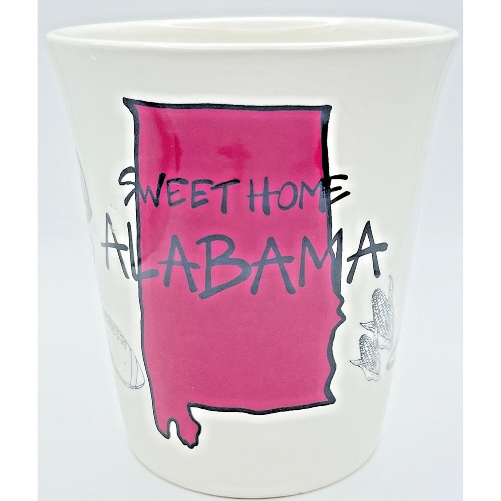 Alabama Mug Landmarks Ceramic Large Coffee Mug  By 2011 RARE 4.24" Tall